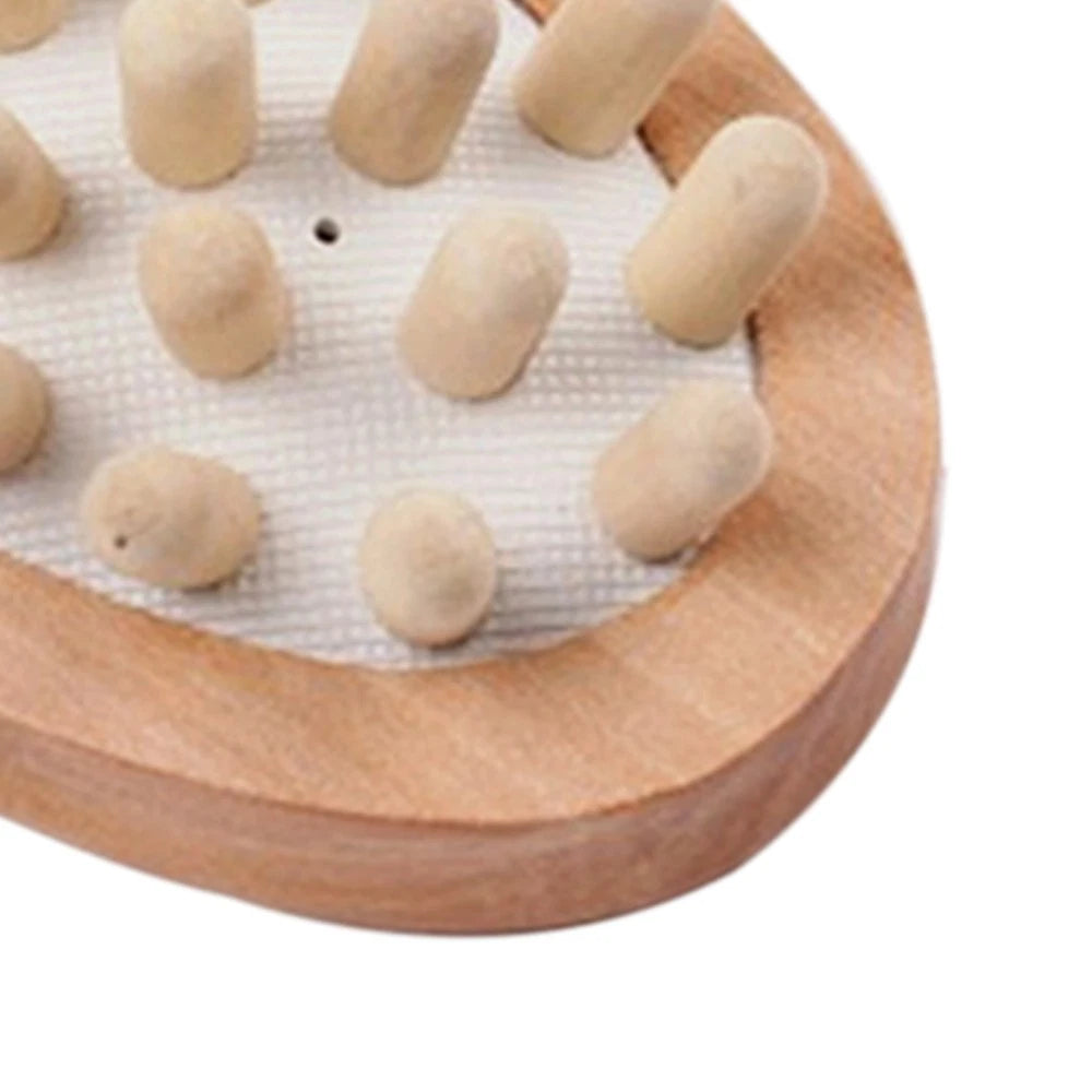 Body Massage Bath Brush Wooden Massage Round Head Bath Bathroom Accessories