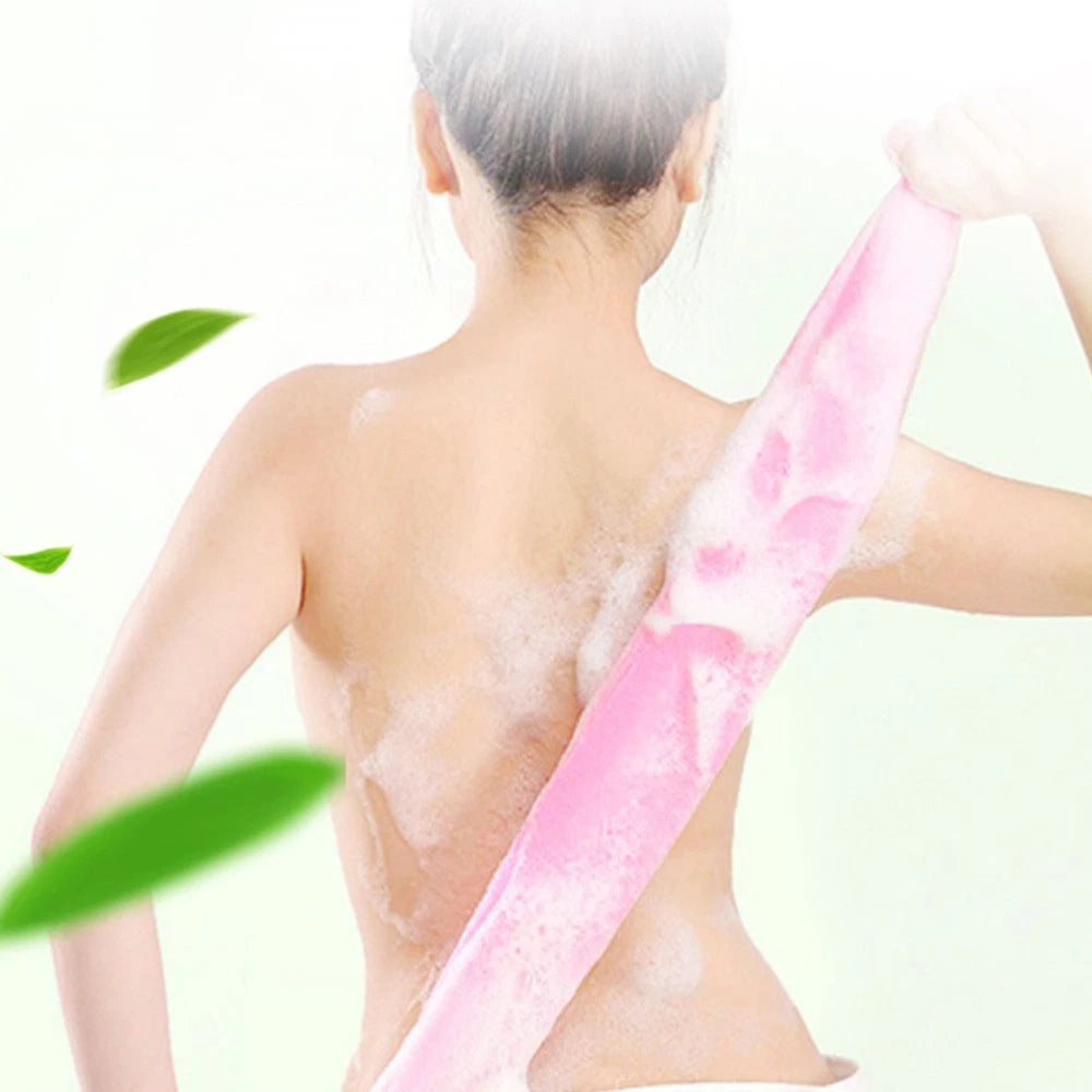 5Pcs Bathing Back Scrubber Body Washer Exfoliating Scrubber Brush Long Strap