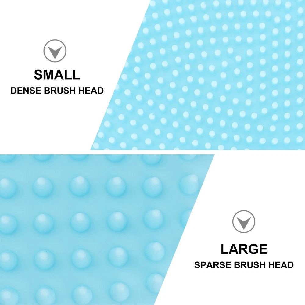 3 Pieces Fish-shaped Bath Brush Child Baby Silicone Cleaning Body