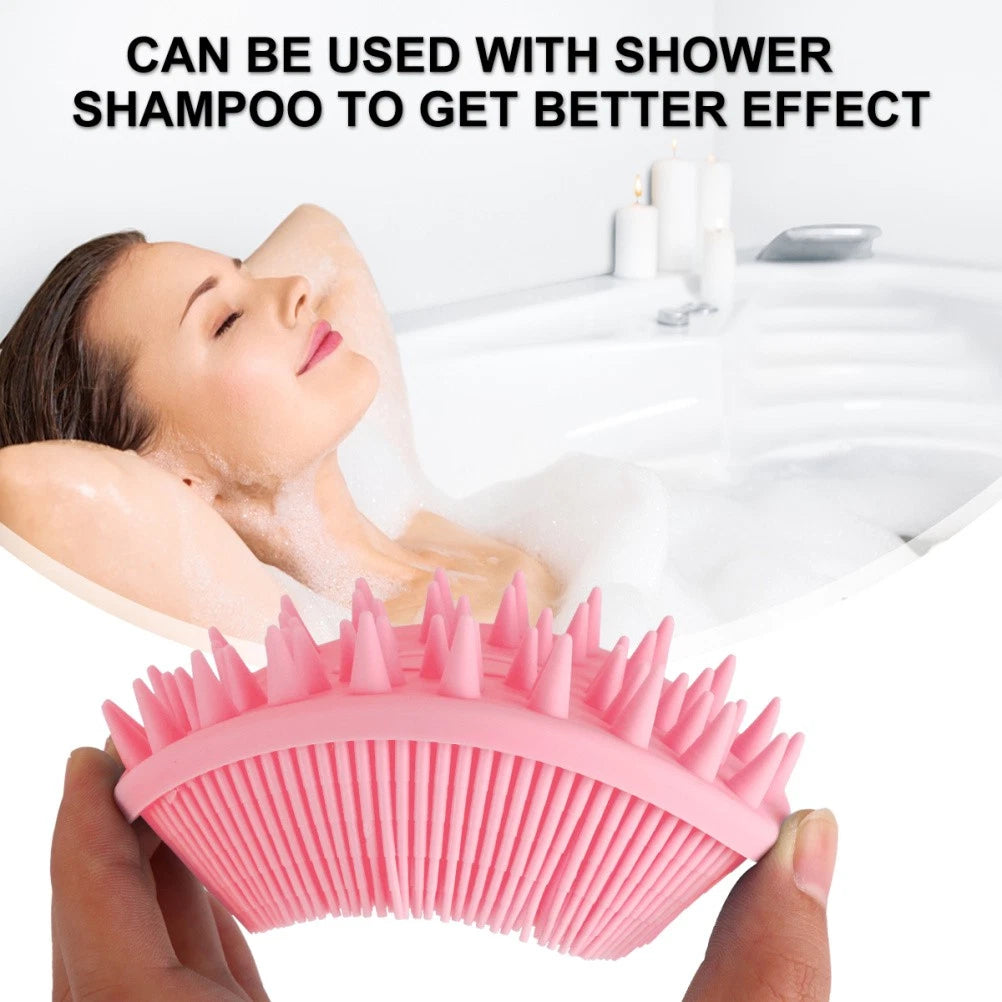 2Pcs Baby Shower Bath Brush Massage Shower Brushes for Home Travel