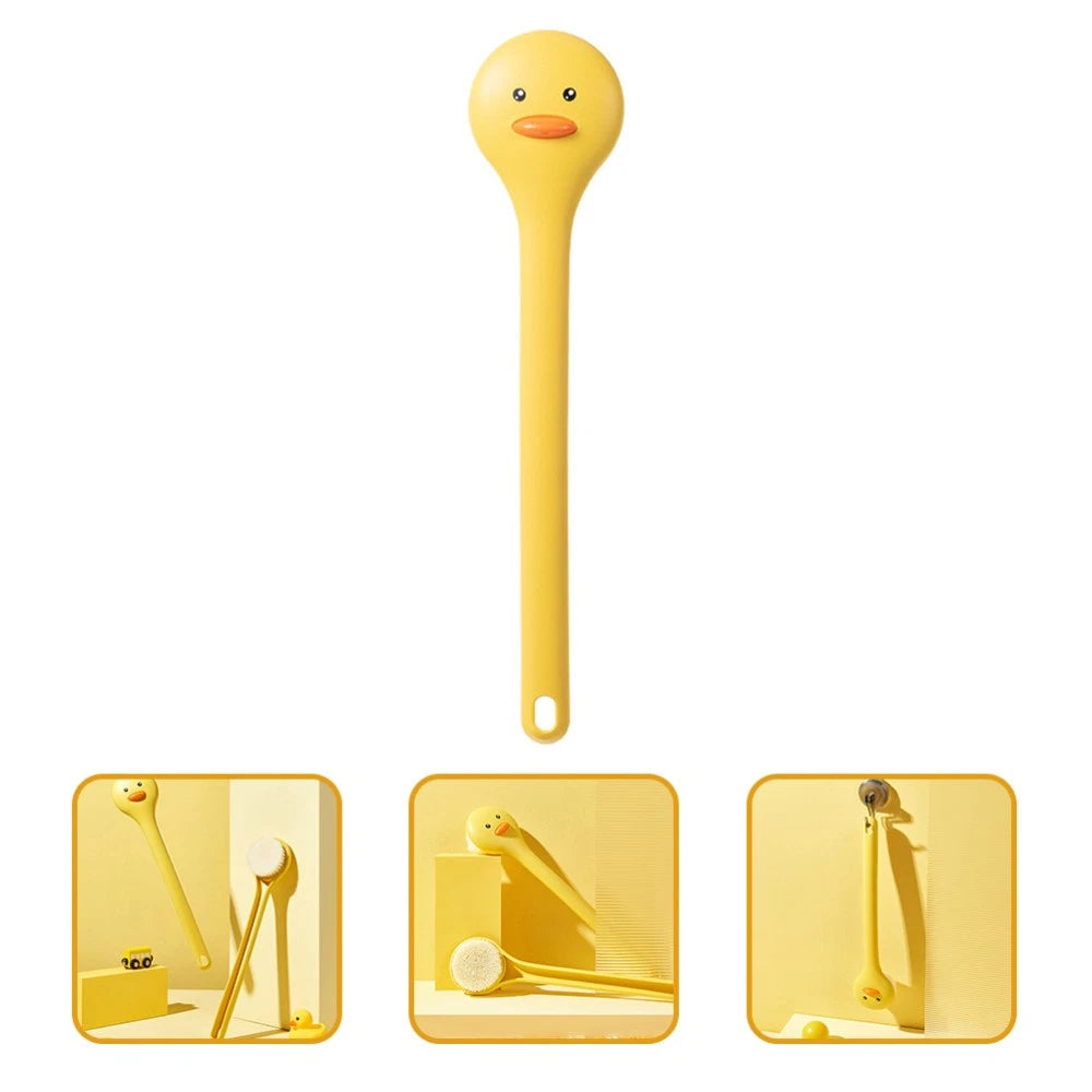 2 PCS Bath Brush Body Shower Scrubber Long Handle Wall-mounted Intelligent