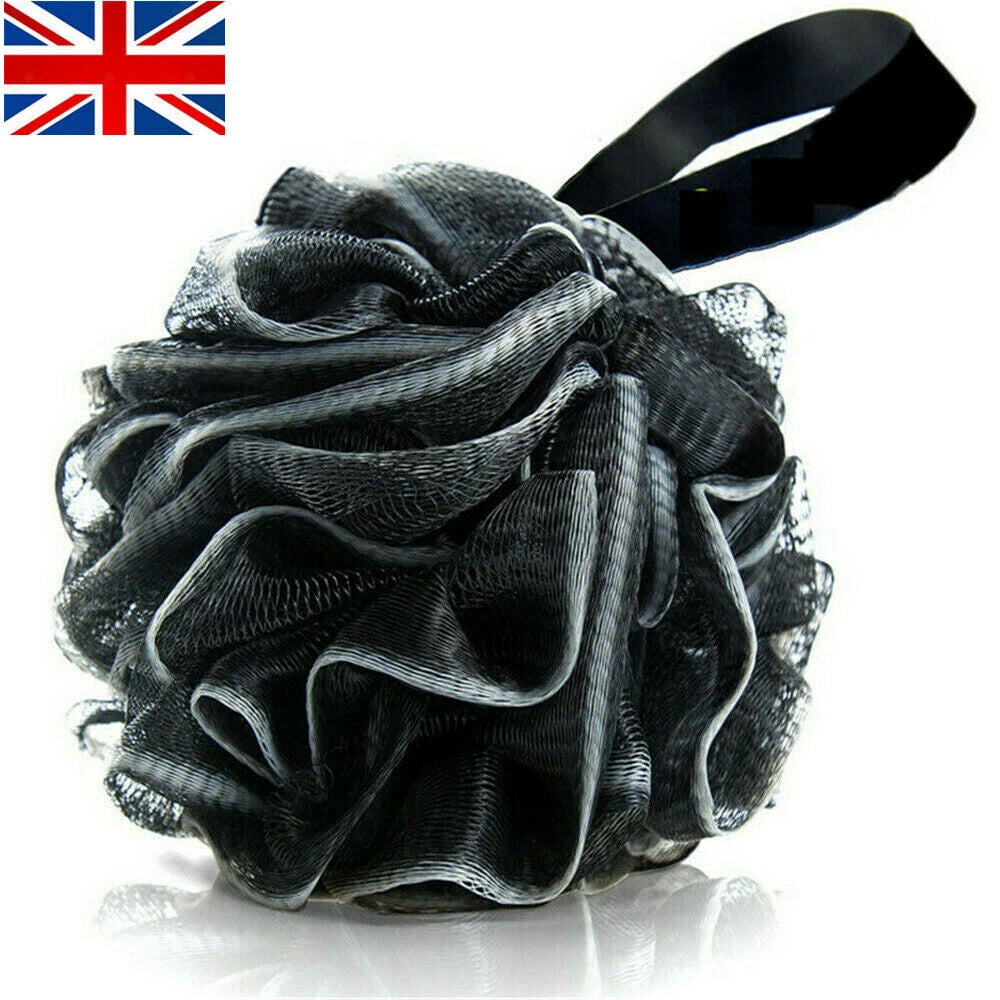 Shower Body Brush Ball Large Scrubber Sponge Exfoliating Puff Bath Mesh Ball-UK