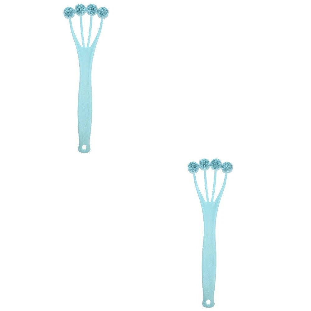 2 PCS Exfoliating Bath Brush Miss Man Scrubber with Handle Shower Accessories
