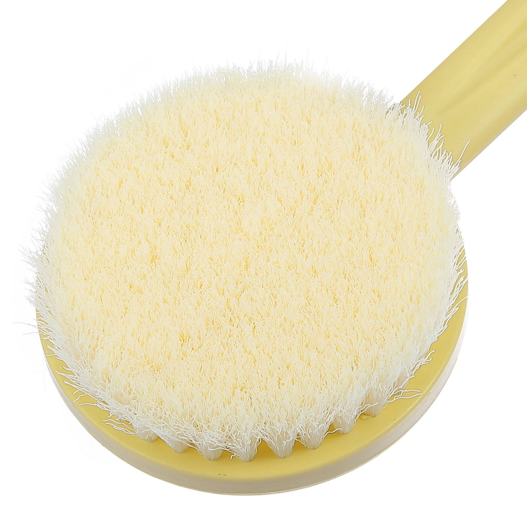 1Pcs Body Bath Brush Back Scrubber with Long Handle for Shower PP Beige