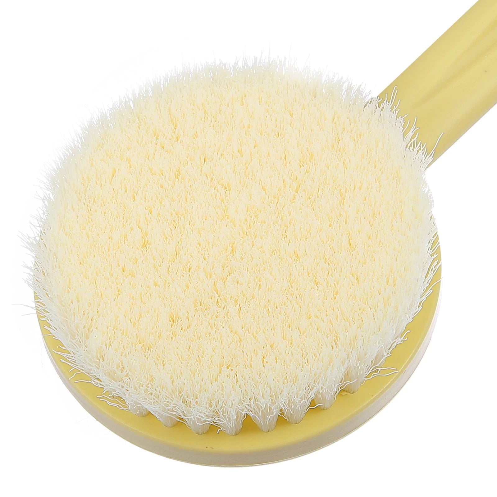 1Pcs Body Bath Brush Back Scrubber with Long Handle for Shower PP Beige