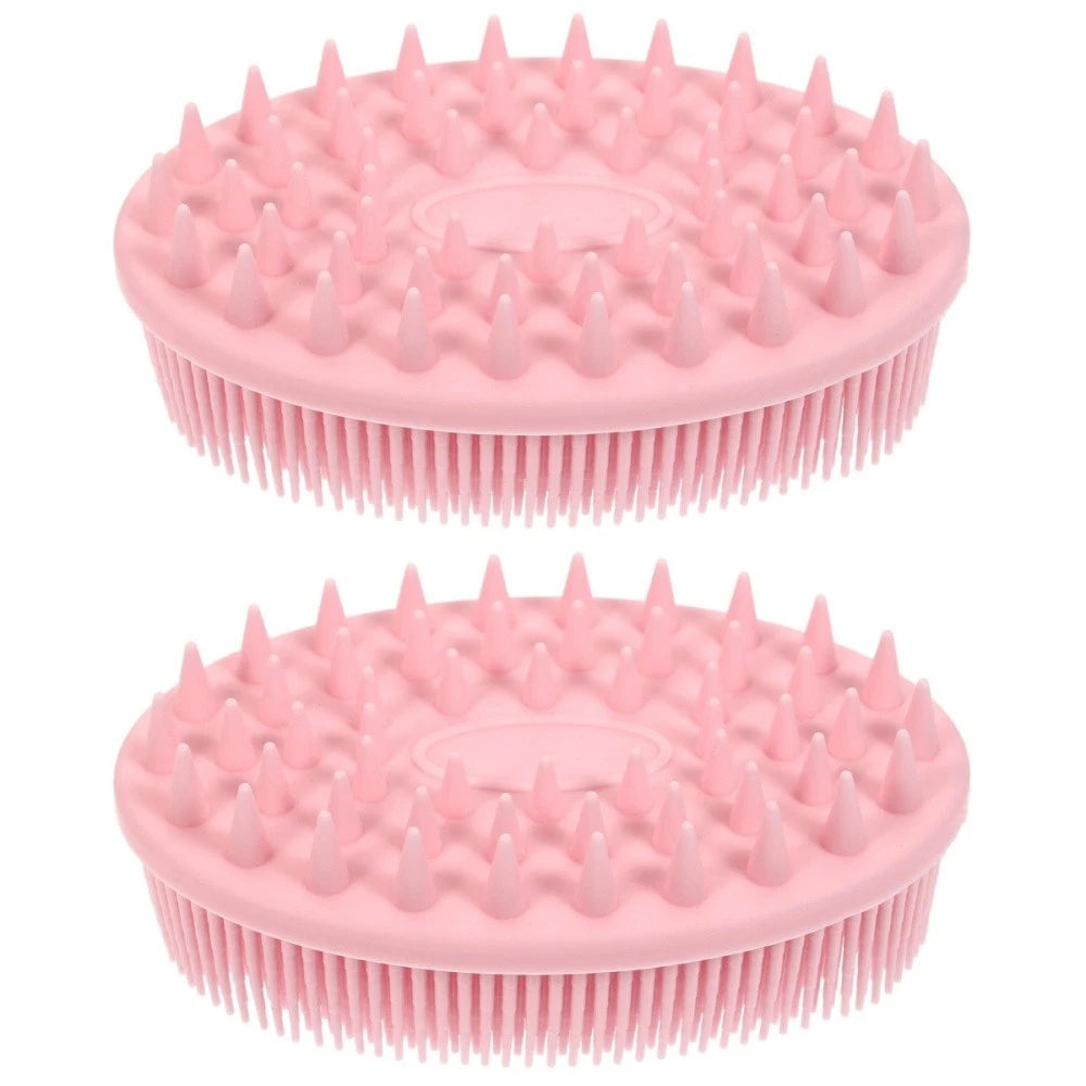 2 Pack Silicone Bath Brush Child Man Massage for Infant Scrubber