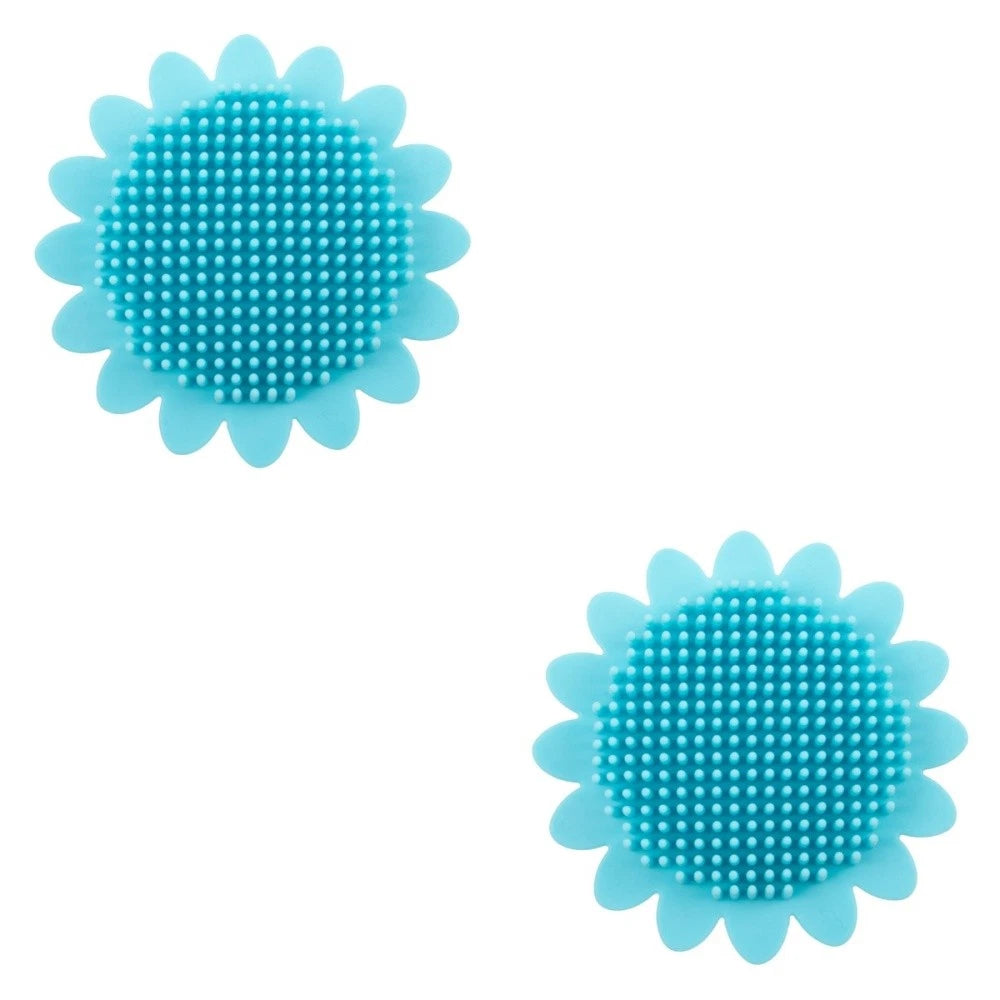 2pcs Shampoo Brush Durable Bath Brush Portable Bath Brush Back Rub Silicone