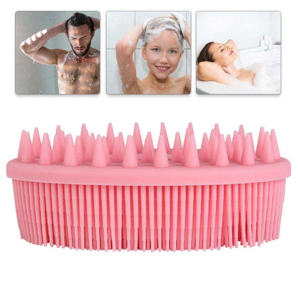 2Pcs Baby Shower Bath Brush Massage Shower Brushes for Home Travel