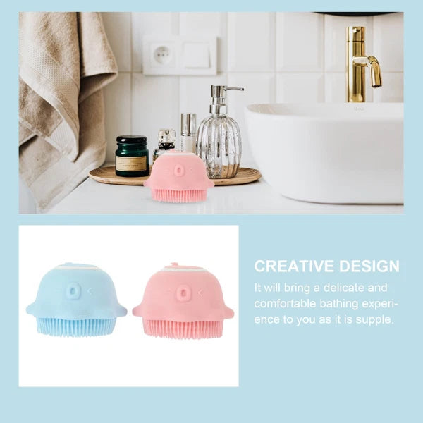 2 Pcs Bath Brush Multi-functional Exfoliating Baby Child Scrubber
