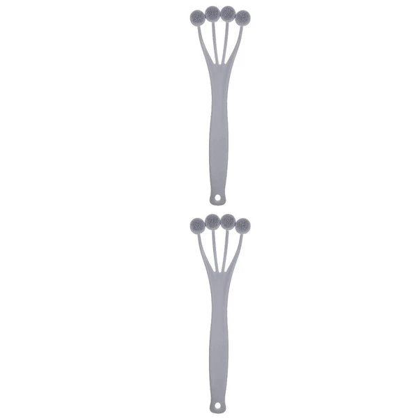 2 Pack Exfoliating Bath Brush Body Brushes for Shower Back Scrubber Men