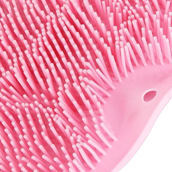 Silicone Rub Back Brush Non-slip Wash Foot Pad  with Sucker Massage Shower Mat