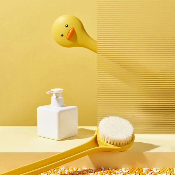 2 PCS Bath Brush Body Shower Scrubber Long Handle Wall-mounted Intelligent