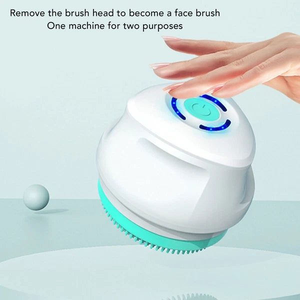 Electric Body Brush Multifunctional Long Handle Shower Brush Water Resistant