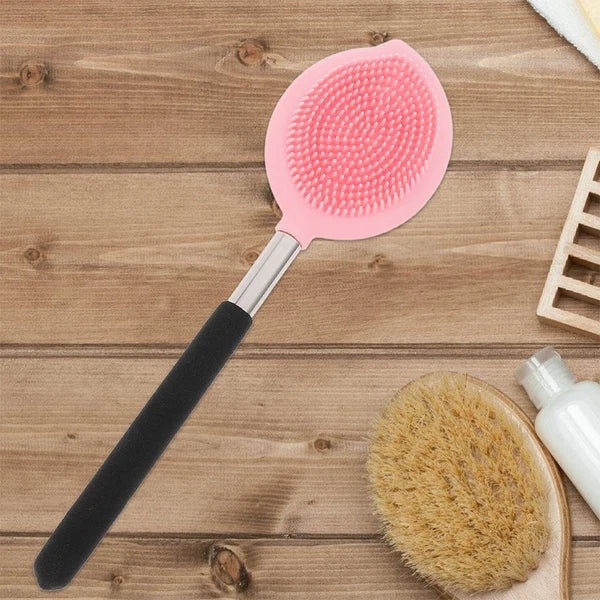 2 Pcs Bath Brush Child Body Bathing Tool Ergonomic Silicone Scrubber