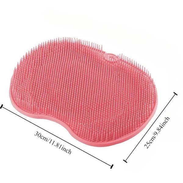 Silicone Rub Back Brush Non-slip Wash Foot Pad with Sucker Massage Shower Mat