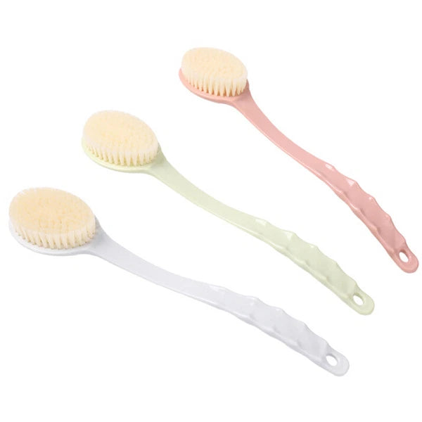 Skin Body Brush Back Scrubber Shower Bathing Cellulite Exfoliating Long HandleKF