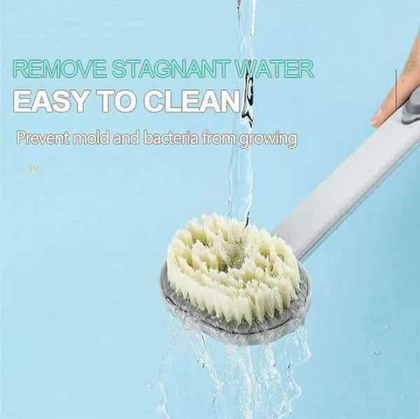 Long Handle Bath Massage Cleaning Brush with Soap Dispenser, Liquid Bath Brush