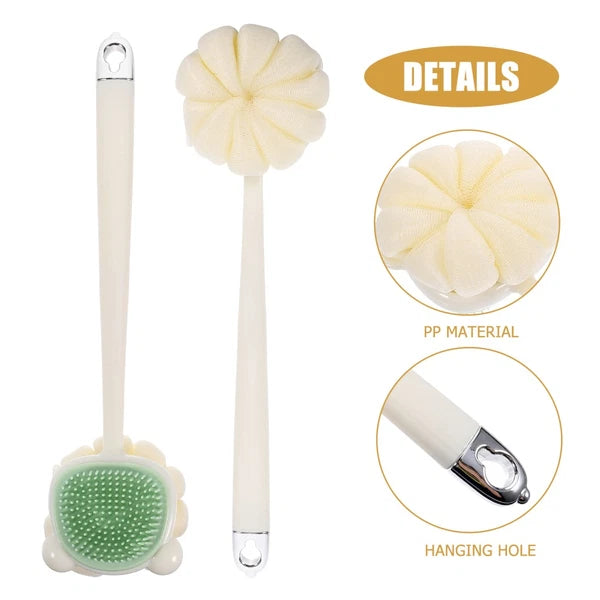 Household Shower Brush Back Scrubber Bath Long Handle Brush for Skin