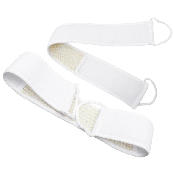 2Pcs Exfoliating Bath Scrubber Shower Back Strap Spa Long Skin Cleaning Brush