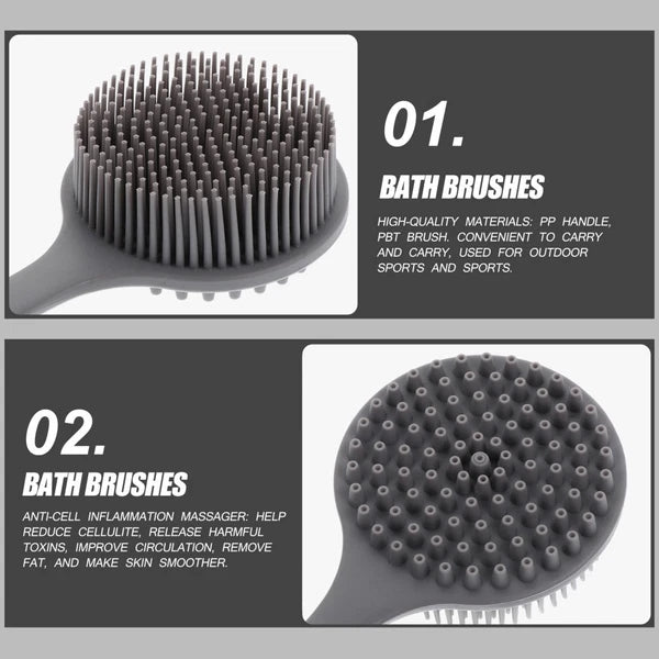 Bath Brush Silicone Exfoliator Man Elderly Body Scrubber Brushes Shower