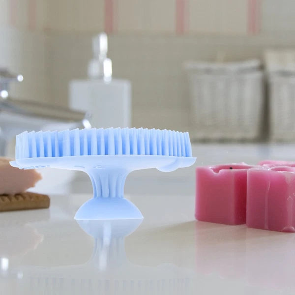 Infant Bath Bathing Scrubber Silicone Infant Shower Brush Bath Brush