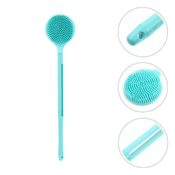 Silicone Body Scrubber Bath Body Brush with Long Handle Shower Brush