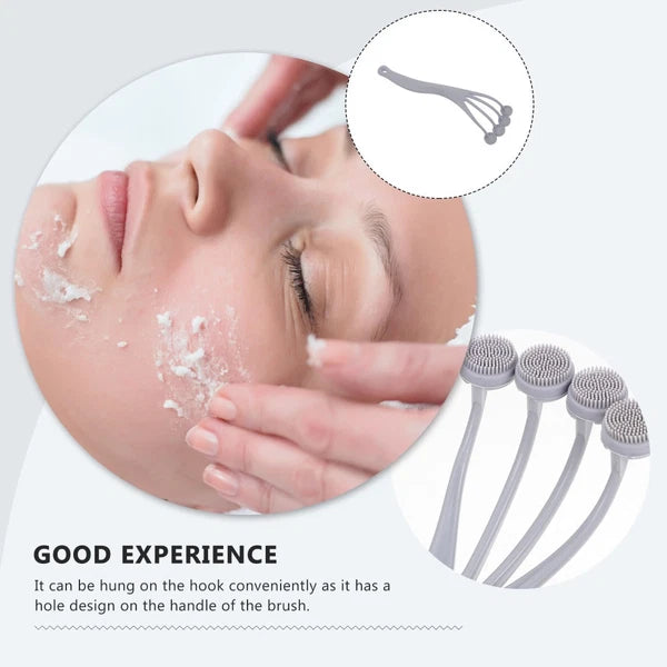 2 Pack Exfoliating Bath Brush Body Brushes for Shower Back Scrubber Men