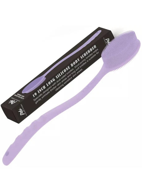 Avilana Silicone Long Handle Body Brush: Hygienic, Durable, Lathers Well