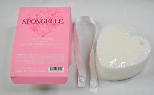 Spongelle SWEET ORCHID Infused Bath Shower Body Sponge Buffer 3.5 Oz