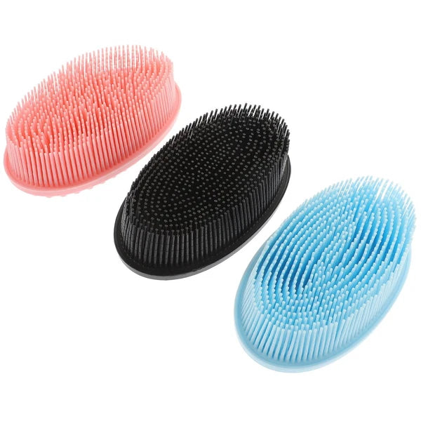 3 Pcs Shampoo Bath Brush Child Handheld Shower Scrubber for Body