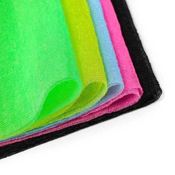 5Pcs Bathing Back Scrubber Body Washer Exfoliating Scrubber Brush Long Strap