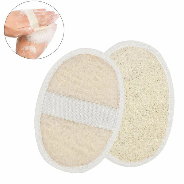 1/2/5X Biodegradable Shower Brushes Natural Loofah Exfoliating Sponge for Bath/