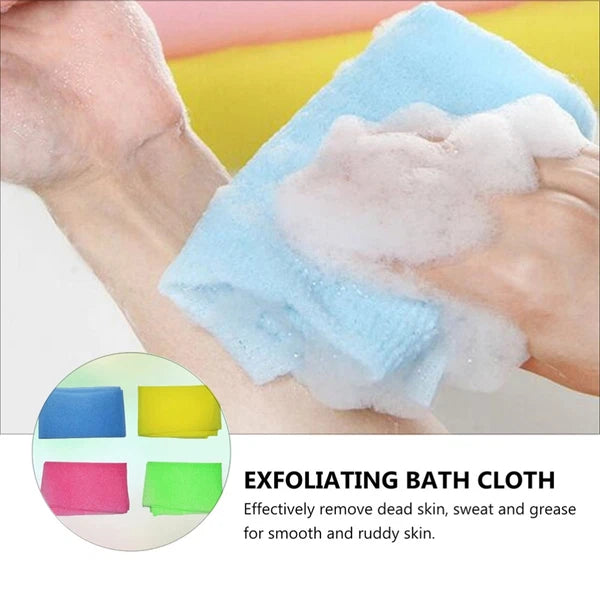 8 Pcs Back Scrub Foam Towel Exfoliator for Shower Bath Scrubber Body Brushes