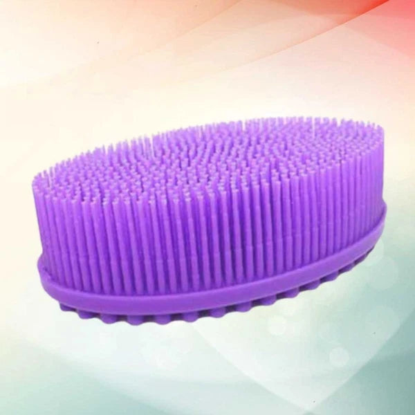2 PCS Bath Brush Body Scrubber Silicone Exfoliator Baby Washing Bathing