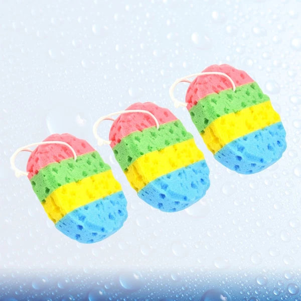 3 Pcs Bath Sponge Scrubbing Brush Sponges Scrubbers Bathing Tools