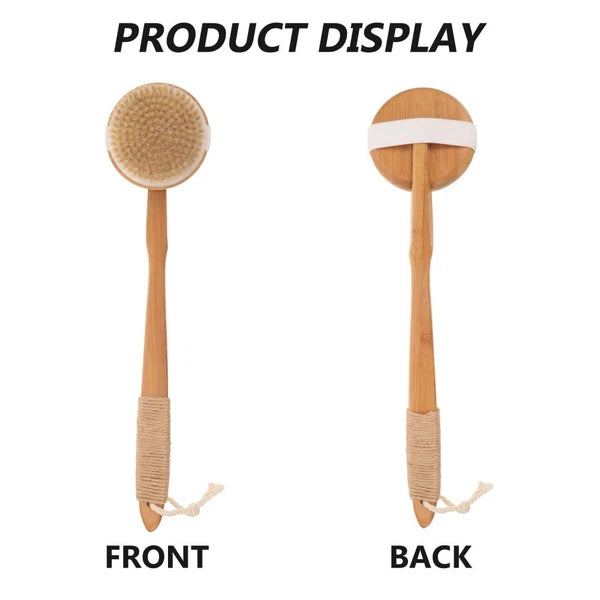 Removable Bath Brush Elderly Man Accessible Shower Scrubber Back