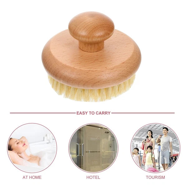 Bath Scrubber Back Exfoliator for Shower Dry Body Brushes Bathing
