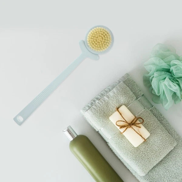 Flower Bath Brush Back Scrubber for Shower Exfoliating Body with Handle