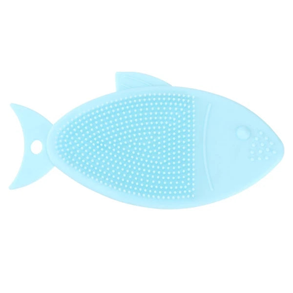 Fish-shaped Bath Brush Child Baby Cleansing Shower Scrubber for Body Silicone