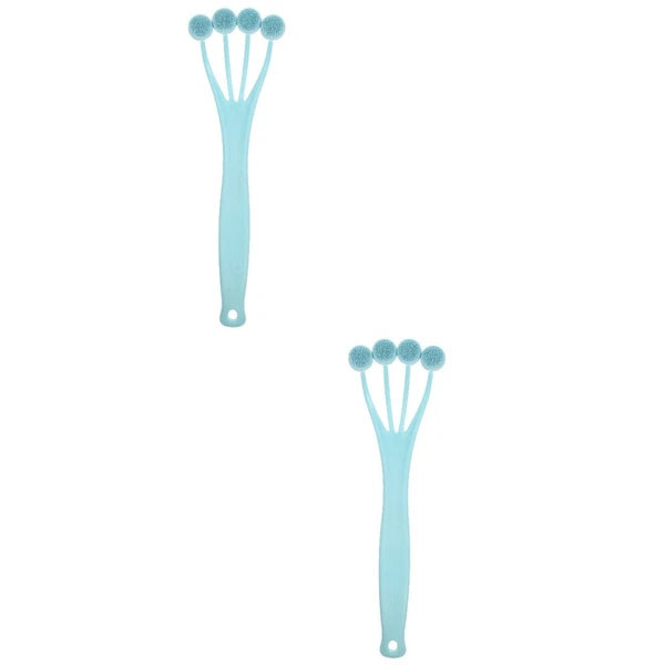 2 PCS Exfoliating Bath Brush Miss Man Scrubber with Handle Shower Accessories