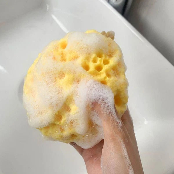 Soft Massage Brush Honeycomb Shower Puff Portable Sponge Bath Ball  Baby