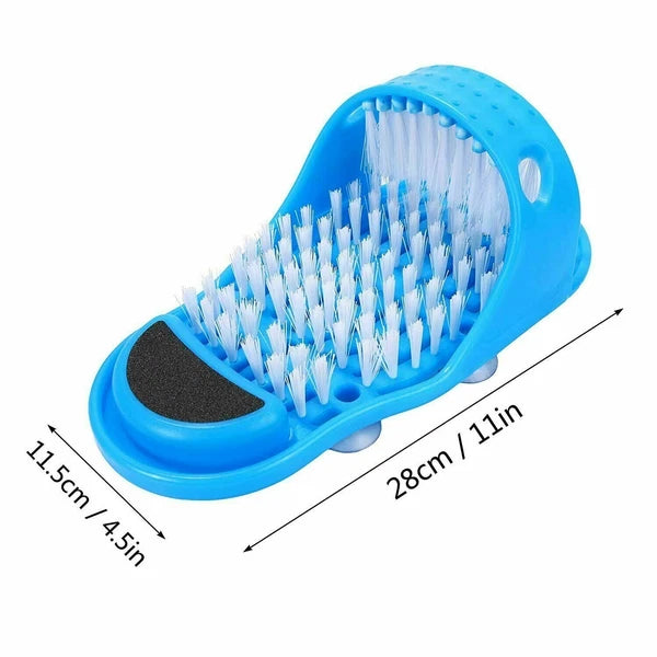 Bath Shower Spa Easy Cleaner Scrub Foot Scrubber Brush Slipper Feet Massage Wash