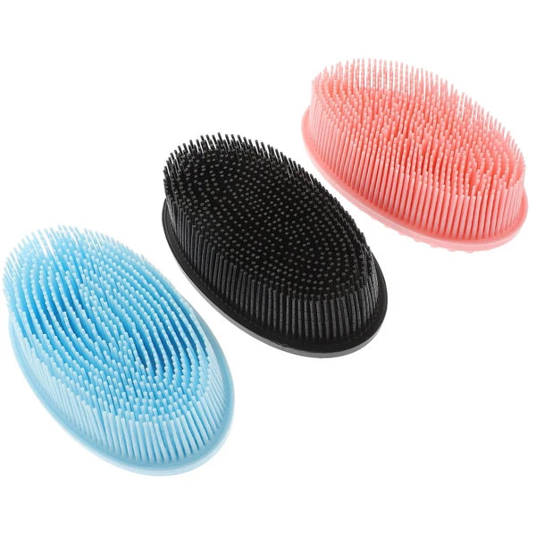 3 Pcs Shampoo Bath Brush Child Handheld Shower Scrubber for Body