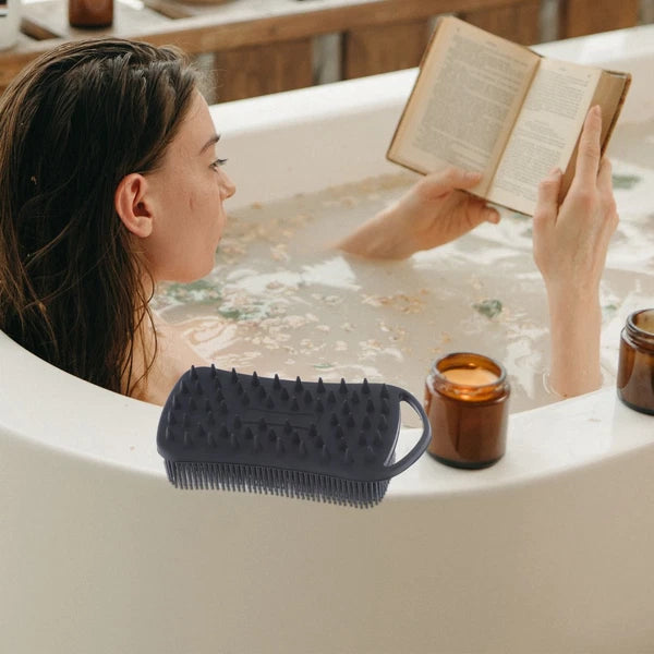 Bath Brush Travel Exfoliating Shower Brushes Silicone Body Scrubber