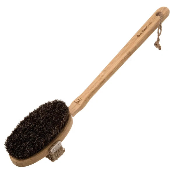 Bamboo Mane & Cactus Bristle Bath Brush With Long Detachable Handle Wbb13hhd