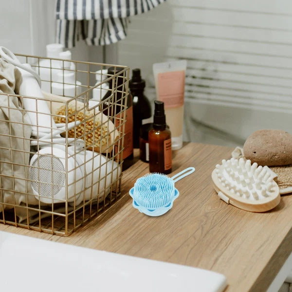 2 Pcs Bath Brush Multi-functional Exfoliating Baby Child Scrubber