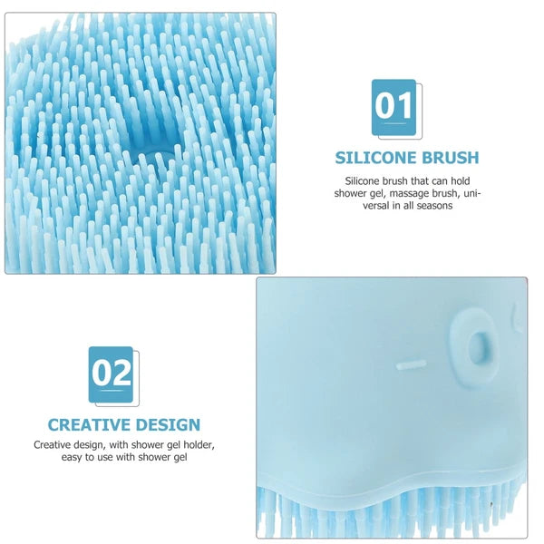 2 Pcs Bath Brush Multi-functional Exfoliating Baby Child Scrubber