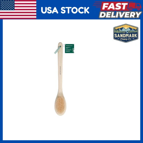 NEW-Long Handle Bath Brush Back Scrubber Shower Exfoliating Body Brush Vegan