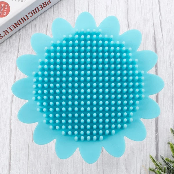 2pcs Shampoo Brush Durable Bath Brush Portable Bath Brush Back Rub Silicone