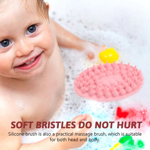 2 Pack Silicone Bath Brush Child Man Massage for Infant Scrubber
